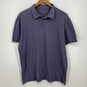 John Varvatos Star USA Polo‎ Shirt Men's Size XL Purple Short Sleeve Solid